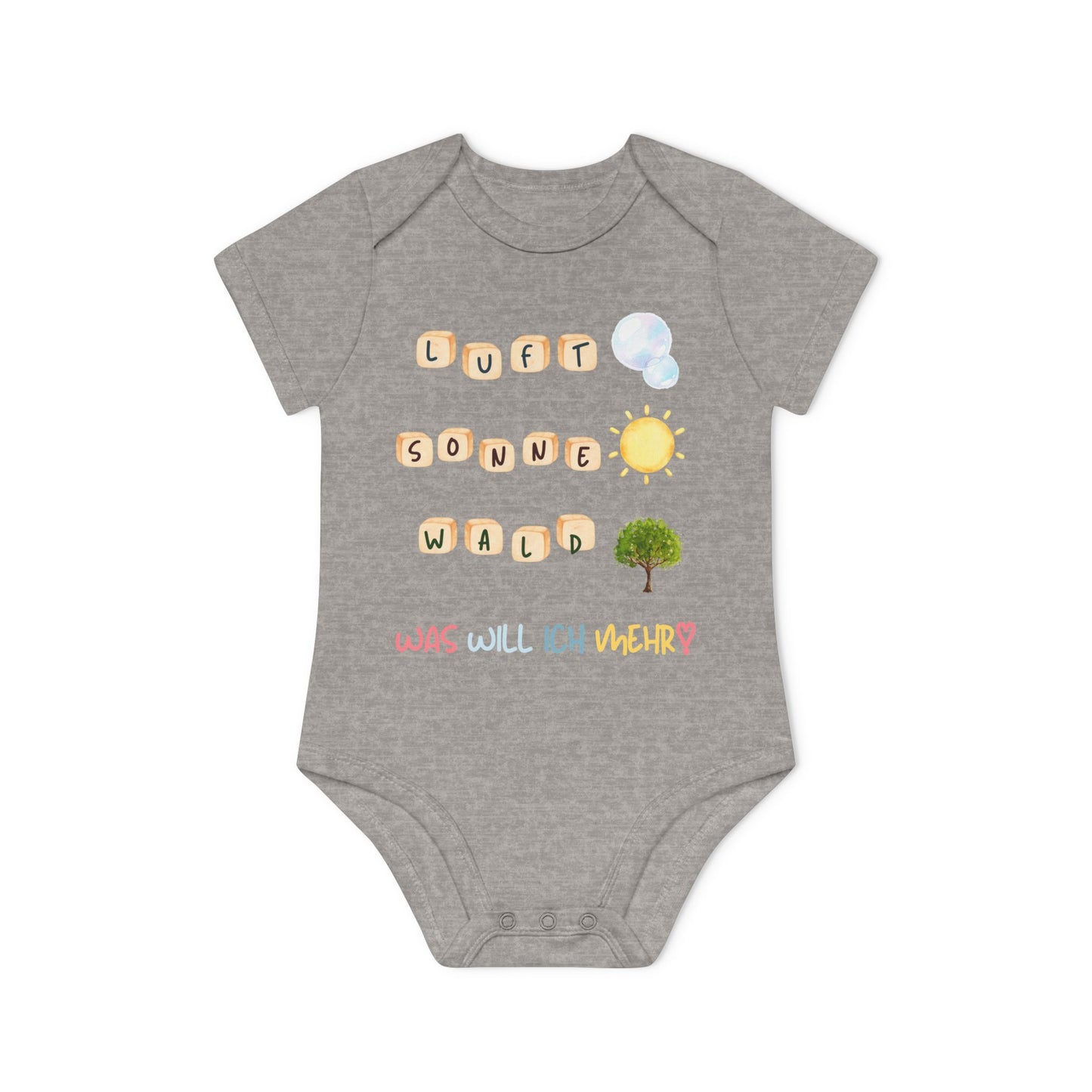 NB (0-3M) / Heather Grey Melange - Kids clothes - Nature Bloom