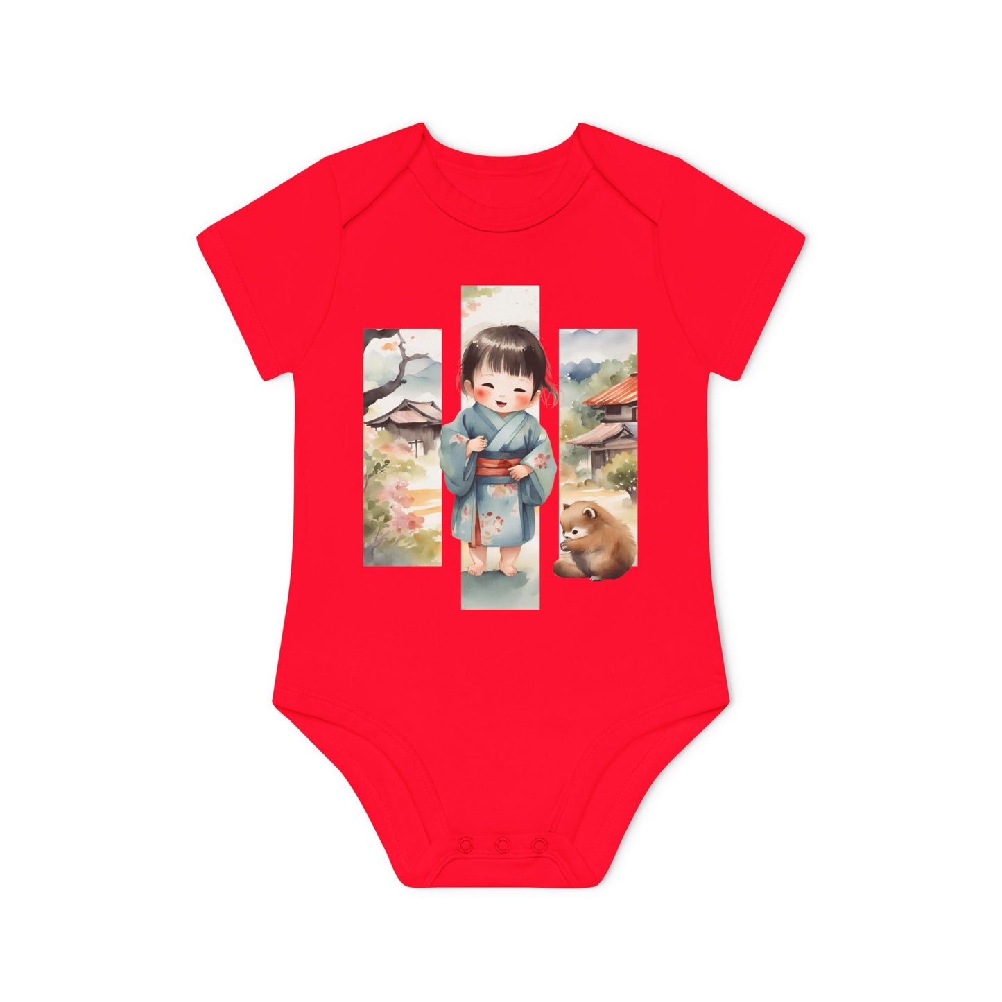 NB (0-3M) / Red - Kids clothes - Forest Haiku